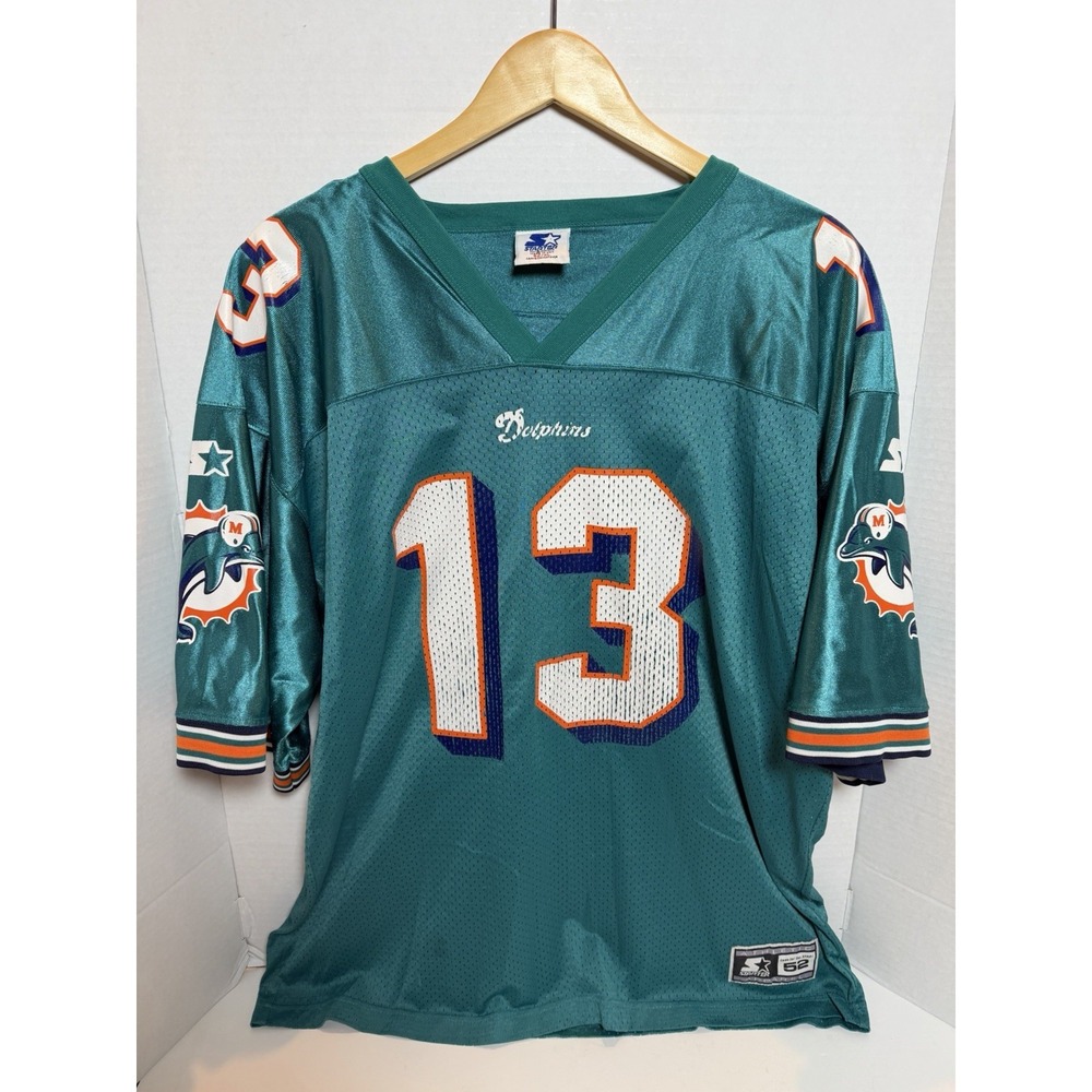 VTG Starter Miami Dolphins NFL Football Jersey Dan Marino #13 Teal 52 XL 244